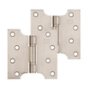Excel Grade 201 Button Tip Washered Parliament Hinges (4 Inch) Multiple Finishes - XL974 (sold in pairs) 4 INCH - PVD STAINLESS BRASS