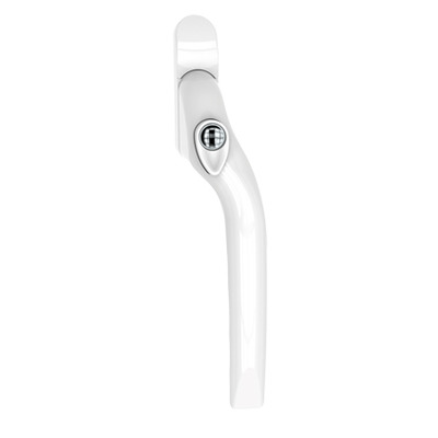 Mila Prolinea Curve Espagnolette Locking Handle, 40mm Pin Length (Left Or Right Handed), White - 561314 LEFT HAND - WHITE
