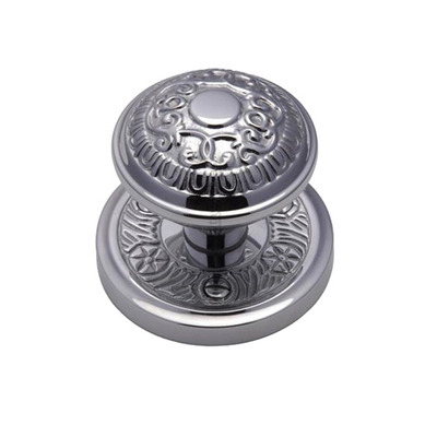 Heritage Brass Aydon Mortice Door Knobs, Polished Chrome - AYD1324-PC (sold in pairs) POLISHED CHROME