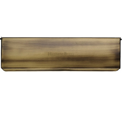 Heritage Brass Interior Letter Flap (280mm x 83mm), Antique Brass - V860 280-AT ANTIQUE BRASS - 280mm x 83mm