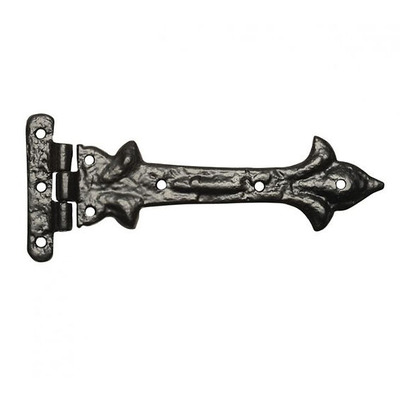 Kirkpatrick Black Antique Malleable Iron Stoker Hinge (7.5 Inch) - AB1513 (sold in pairs)  BLACK ANTIQUE - 7.5"