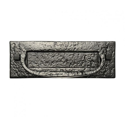Kirkpatrick Malleable Iron Straight Postal Door Knocker (295mm x 108mm), Black Antique - AB1963 BLACK ANTIQUE - 295mm x 108mm