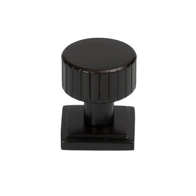 From The Anvil Judd Square Rose Cabinet Knob (25mm, 32mm Or 38mm), Aged Bronze - 50450 AGED BRONZE - 25mm