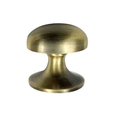Prima Solid Oval Cupboard Knobs (36mm), Antique Brass - XL870 ANTIQUE BRASS - 36mm
