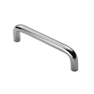 Eurospec Cabinet D Pull Handle (96mm c/c, 128mm c/c OR 160mm c/c), Satin Stainless Steel - CPD SATIN STAINLESS STEEL - 128mm c/c - Bar 10mm Dia.