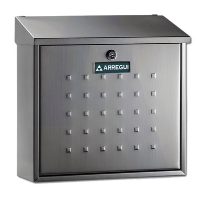 Arregui Premium Maxi Mailbox (120mm x 360mm x 100mm), Satin Stainless Steel - L27348 SATIN STAINLESS STEEL