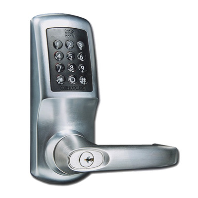 Codelocks CL5520 Smart Digital Lock With Mortice Lock & Cylinder, Brushed Steel - L27583 BRUSHED STEEL