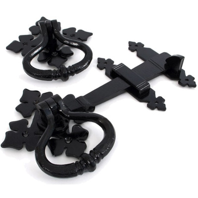From The Anvil Shakespeare Latch Set, Black - 33819 BLACK