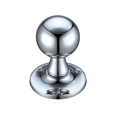 Zoo Hardware Fulton & Bray Ball Mortice Door Knobs, Polished Chrome - FB502CP (sold in pairs) POLISHED CHROME