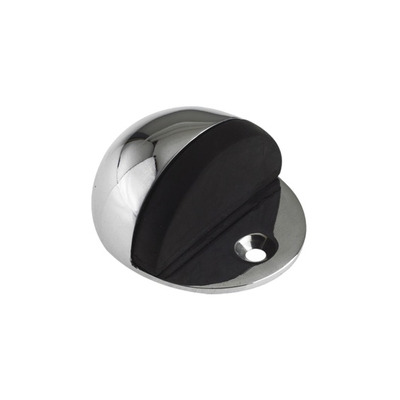 Zoo Hardware Oval Floor Mounted Door Stop (40mm x 48mm), Polished Chrome - ZAB06BCP POLISHED CHROME - 40mm x 48mm Diameter