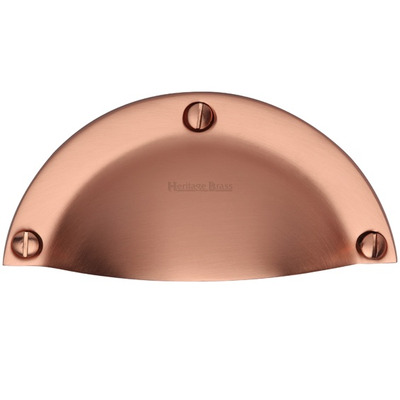Heritage Brass Cabinet Drawer Pull Handle (86mm C/C), Satin Rose Gold  - C1700-SRG SATIN ROSE GOLD - 86mm C/C