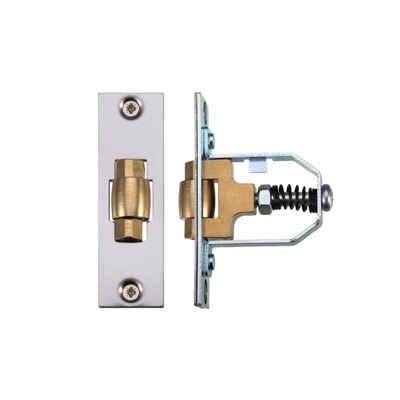 Zoo Hardware Adjustable Roller Latch (76mm), Stainless Steel - ZRL76SS SATIN STAINLESS STEEL