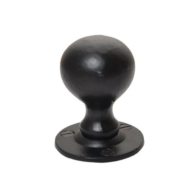 Cardea Ironmongery Ball Mortice Door Knob (45mm Diameter), Black Iron - BI211 (sold in pairs) BLACK IRON