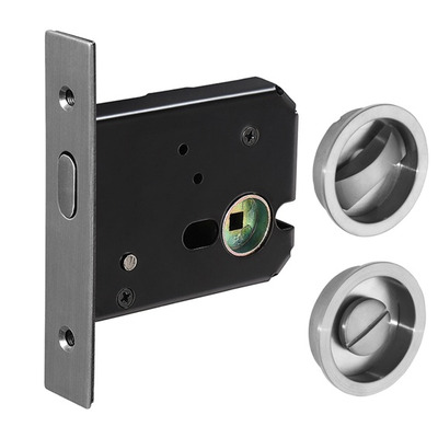 Access Hardware Sliding Door Locking Kit, Satin Stainless Steel - X89001S SATIN STAINLESS STEEL