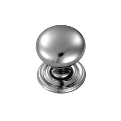 Carlisle Brass Fingertip Hollow Victorian Cupboard Knob, Polished Chrome - FTD1265CP POLISHED CHROME - 37mm