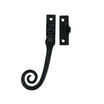 Carlisle Brass Ludlow Foundries Curly Tail Locking Casement Window Fastener (Left OR Right Hand), Black Antique - LF1006 BLACK ANTIQUE - RIGHT HAND