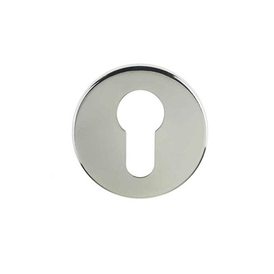 Frelan Hardware Euro Profile Escutcheon (52mm x 5mm OR 52mm x 8mm), Polished Stainless Steel - JPS02 GRADE 304 - 52mm x 8mm EURO PROFILE (CYLINDER HOLE)