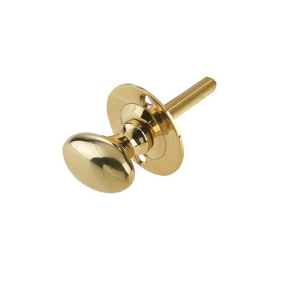 Frelan Hardware Oval Security Key (Hex/Rack), Polished Brass - JV2715PB POLISHED BRASS