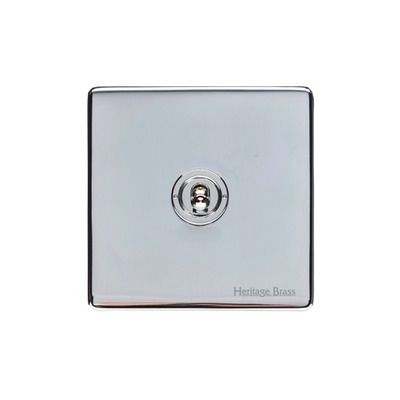 M Marcus Electrical Studio 20 AMP 1 Gang Intermediate Dolly Switch, Polished Chrome (Trimless) - Y02.2401.PC POLISHED CHROME