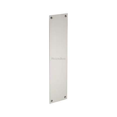 Heritage Brass Flat Fingerplate (305mm x 76mm OR 500mm x 76mm), Polished Nickel Finish - V740-PNF POLISHED NICKEL - 305mm x 76mm