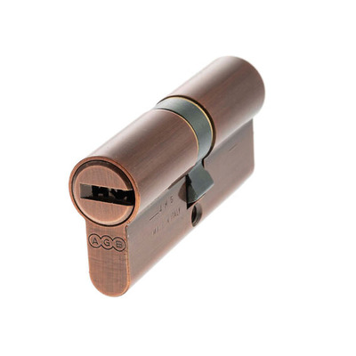 Atlantic UK AGB Euro Profile 15 Pin Double Cylinder (35mm/35mm OR 40mm/40mm), Copper - CA00023030 COPPER - 40mm/40mm (80mm)