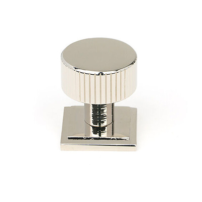From The Anvil Judd Square Rose Cabinet Knob (25mm, 32mm Or 38mm), Polished Nickel - 50391 POLISHED NICKEL - 38mm