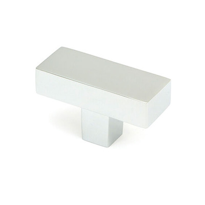 From The Anvil Albers T-Bar Cabinet Knob (50mm x 20mm), Polished Chrome - 50709 POLISHED CHROME