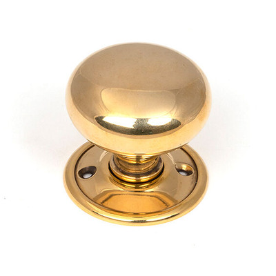 From The Anvil Mushroom Small (49mm) Mortice/Rim Knob Set, Aged Brass - 46681 (sold in pairs) AGED BRASS