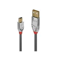 Image of Lindy 1m USB 2.0 Type A to Mini-B Cable, Cromo Line