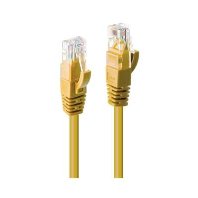 Lindy 0.3m Cat.6 U/UTP Network Cable, Yellow