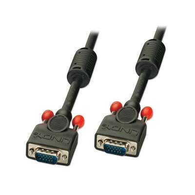 Lindy 0.25m Premium SVGA Monitor Cable, Black