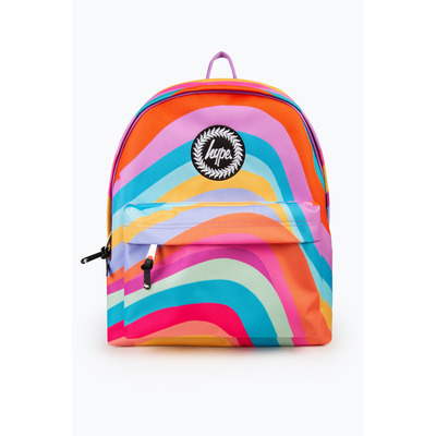 Hype Girls Multi Rainbow Wavey Backpack
