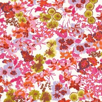 Image of Harlequin X Sophie Robinson Wildflower Meadow Wallpaper Carnelian/Spinel/Pearl HSRW113051
