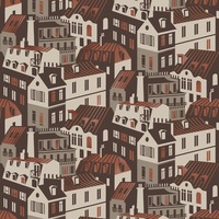 Image of Travelogue Collection Emma's Apartment Wallpaper Weathered Cedar Grey and Copper Mini Moderns MMTLG06WC