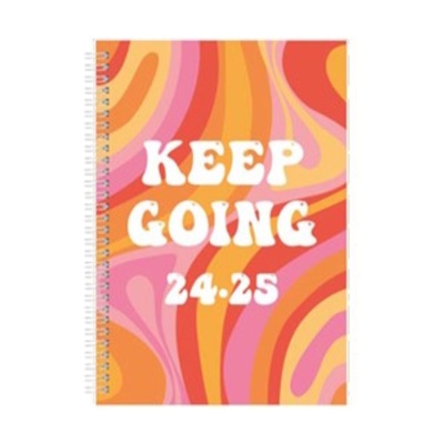 2024/2025 Spiral Bound Academic A5 Week To View Mid Year Diary - KEEP GOING