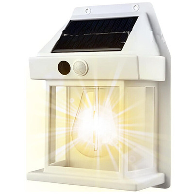 Wireless Solar Security Light With Motion Detector Sensor - WHITE - FOUR