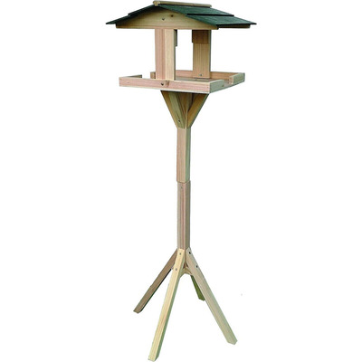 1.2m Traditional Wooden Bird Table Garden Feeding Station