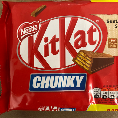 12x Nestle KitKat Chunky Chocolate Bars (3 Packs of 4x40g)