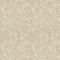 Laura Ashley Barley Leaves Wallpaper Dusky Natural 113340