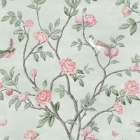 Laura Ashley Eglantine Wallpaper Eau de Nil 113371