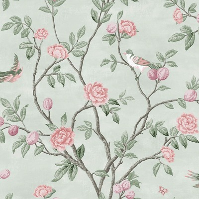 Laura Ashley Eglantine Wallpaper Eau de Nil 113371
