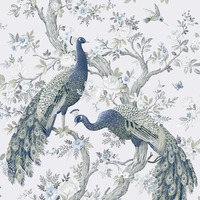 Laura Ashley Belvedere Wallpaper Midnight 113397