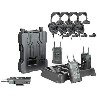 Hollyvox G51 Wireless Intercom System - 4 Headsets