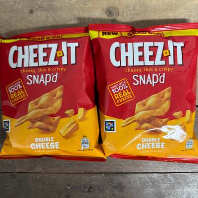 6x Cheez-it SNAP’D Double Cheese Snacks Bags (6x40g)