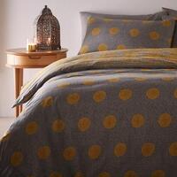 Polycotton Ochre Sun – Extra Large Single Duvet Cover Set