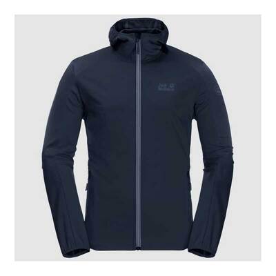 Jack Wolfskin Mens Go Hike Softshell Windproof Hiking Jacket - Night Blue
