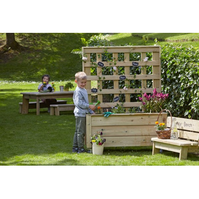 Mobile Planter with Trellis