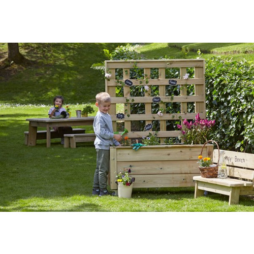 Mobile Planter with Trellis