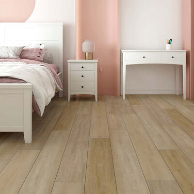 Lusso Bari Snowcap Poplar Plank Glue Down LVT Vinyl Flooring – Lusso