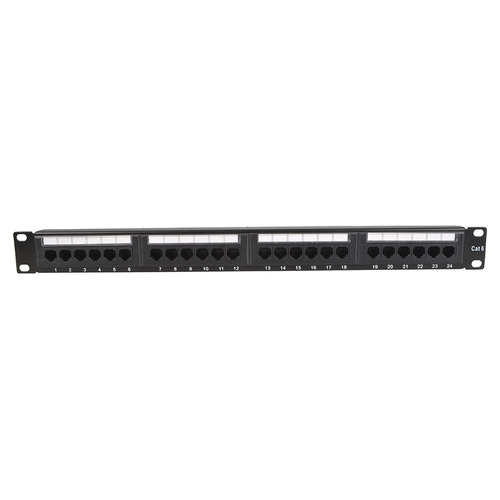 19" Patch Panel 24 Way Suitable for RJ45 Cat5 CAT6 Connections